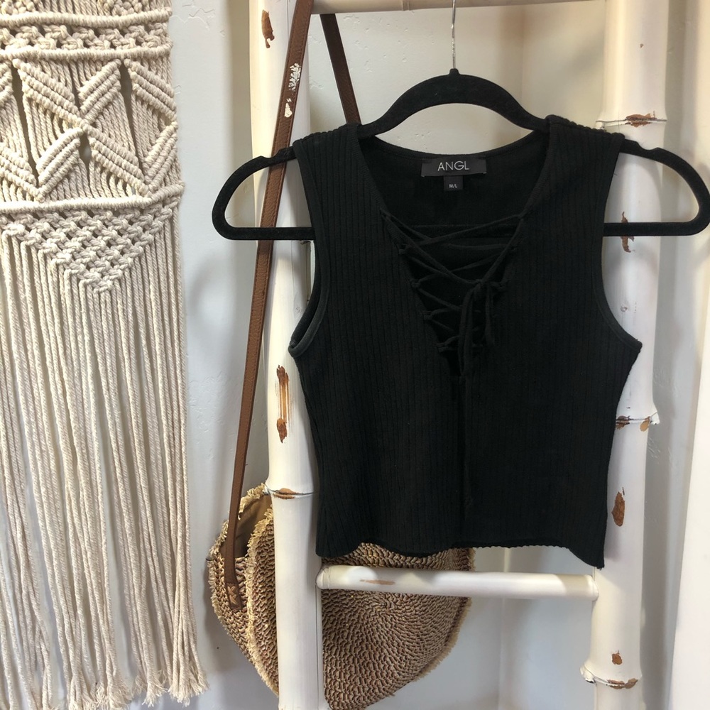 tie up crop top!